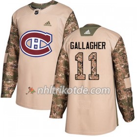 Montreal Canadiens Trikot Brendan Gallagher 11 Adidas 2017-2018 Camo Veterans Day Practice Authentic - Herren